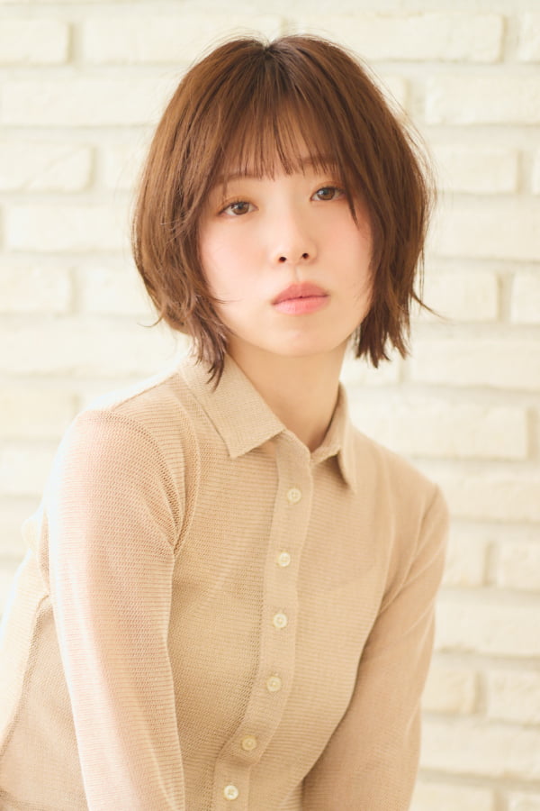 抜け感ショートボブ