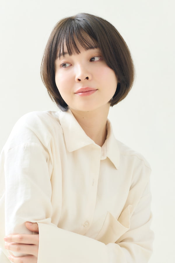 ナチュラル小顔ショートボブ