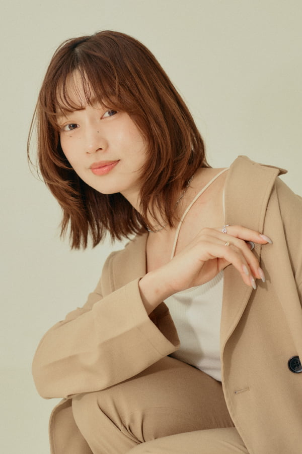 顔周りレイヤーで叶う垢抜けボブ