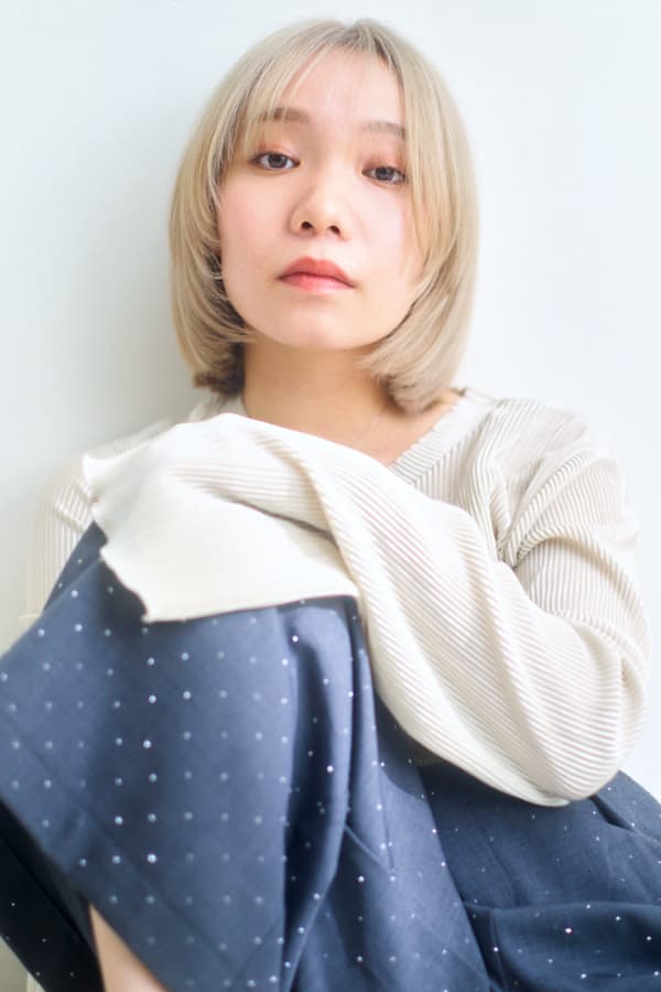 ブリーチ透明感ボブ